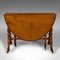 Antique English Sutherland Table in Burr Walnut 3