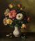 Sergueï Toutounov, Roses en bouquet, Fine XX secolo, Olio su tavola, Con cornice, Immagine 1