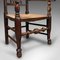 Antique English Lancashire Spindle Back Carver Chair, Image 9