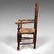 Antique English Lancashire Spindle Back Carver Chair, Image 5