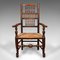 Antique English Lancashire Spindle Back Carver Chair 2