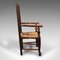 Antique English Lancashire Spindle Back Carver Chair 3