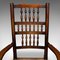 Antique English Lancashire Spindle Back Carver Chair 8