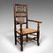 Antique English Lancashire Spindle Back Carver Chair 1