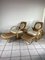 Bamboo Rattan Lounge Chairs in the style of Paul Frankl, 1970s, Set of 2 4