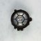 Black Cast Iron Circular Wall Light with Prismatic Glass 16