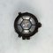 Black Cast Iron Circular Wall Light with Prismatic Glass, Image 16