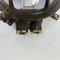 Black Cast Iron Circular Wall Light with Prismatic Glass 8