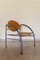 Wooden and Steel Armchairs, 1980s, Set of 2, Image 2