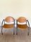 Wooden and Steel Armchairs, 1980s, Set of 2 5