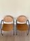 Wooden and Steel Armchairs, 1980s, Set of 2 4