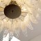 Palmette Chandelier with Handmade Leafs in Pure Crystal Murano Glass, Italy, 1980s 8