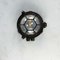 Black Cast Iron Circular Wall Light with Clear Glass 13