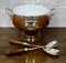 Victorian Oak and Silver Plated Salad Bowl, 1890 1