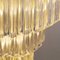 Large Spiral Chandelier in Transparent Murano Glass with Brass Structure, Italy, 1970s, Image 7