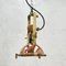 Vintage Industrial German Copper Brass Ceiling Pendant by Wiska, 1970s 3