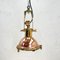 Vintage Industrial German Copper Brass Ceiling Pendant by Wiska, 1970s, Image 1