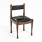 Model 620 Walnut & Leather Chairs by Silvio Coppola for Bernini, 1964, Set of 4 2