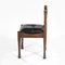 Model 620 Walnut & Leather Chairs by Silvio Coppola for Bernini, 1964, Set of 4 6
