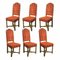 Art Deco White Oak Chairs, 1940s, Set of 6, Image 1