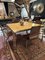 Vintage Italian Square Dining Table in Metal and Elm Burl, 1960s 9