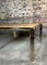 Vintage Italian Square Dining Table in Metal and Elm Burl, 1960s 3