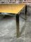 Vintage Italian Square Dining Table in Metal and Elm Burl, 1960s, Image 2