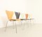 Sedie nr. 3107 di Arne Jacobsen per Fritz Hansen, anni '70, set di 5, Immagine 7