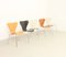 Chaises 3107 par Arne Jacobsen pour Fritz Hansen, 1970s, Set de 5 3