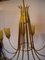 Art Deco Brass Ceiling Candleholder, 1930s 11