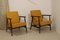 Yellow Fabric Model 300-190 Armchairs by Henryk Lis, 1970s Set of 2 13
