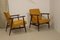 Yellow Fabric Model 300-190 Armchairs by Henryk Lis, 1970s Set of 2 10