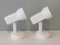 Wall Spotlights in White Lacquered Metal from Massive, Belgium, 1970s, Set of 2 1