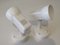 Wall Spotlights in White Lacquered Metal from Massive, Belgium, 1970s, Set of 2 4