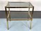 Vintage Italian Brass and Smoked Glass Side Table, 1970s 4