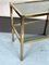 Vintage Italian Brass and Smoked Glass Side Table, 1970s 9