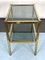 Vintage Italian Brass and Smoked Glass Side Table, 1970s 3