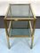 Vintage Italian Brass and Smoked Glass Side Table, 1970s, Image 3