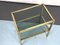 Vintage Italian Brass and Smoked Glass Side Table, 1970s 5