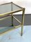 Vintage Italian Brass and Smoked Glass Side Table, 1970s 7