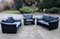 Leather Living Room Set, 1980s, Set of 3 19