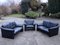 Leather Living Room Set, 1980s, Set of 3 1