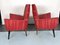Mid-Century Modern Red Armchairs, Italy, 1950s , Set of 2 4
