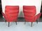 Mid-Century Modern Red Armchairs, Italy, 1950s , Set of 2 5