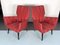 Mid-Century Modern Red Armchairs, Italy, 1950s , Set of 2 1