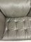 Grey Leather 2-Seater Sofa & Footstool, Set of 2 22
