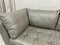 Grey Leather 2-Seater Sofa & Footstool, Set of 2 10