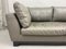 Grey Leather 2-Seater Sofa & Footstool, Set of 2 6