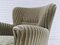 Danish Velour Chair in Beech Wood, 1960s 9