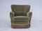 Danish Velour Chair in Beech Wood, 1960s, Image 1